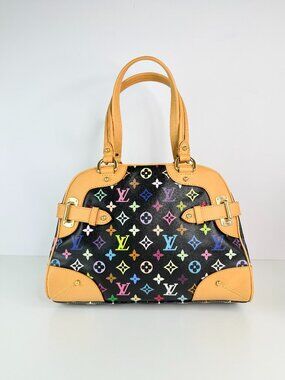 louis vuitton trouville  monogram multicolor black